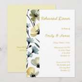 Invitation Sage Green & Soft Yellow Botanical Wedding (Devant / Derrière)