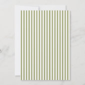 Invitation Sage Green Stripe Wedding (Dos)