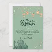 Invitation Sage Green Watercolor Mosque Iftar Dinner (Dos)