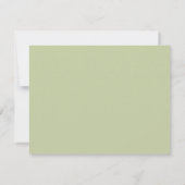 Invitation Sage Green Wavy Frame Note Card (Dos)