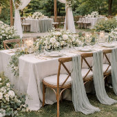 Invitation Sage Green Wedding Attire Card with Neutral Color