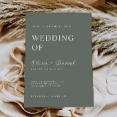 Invitation Sage Green Wedding invite Modèle