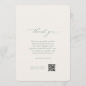 Invitation Sage Green Wedding Menu Card – Double Sided (Dos)