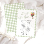 Invitation Sage Green Would She Rather Bridal Shower Game