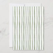 Invitation Sage Greenery Bow Coquette Bear Baby Shower (Dos)