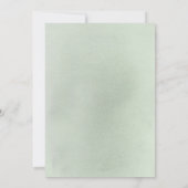 Invitation Sage Greenery Fleurs blanches Pampas Grass Mariage (Dos)
