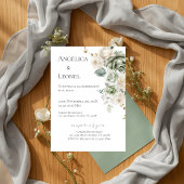 Invitation Sage Greenery Spanish Wedding