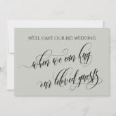 Invitation Sage Léger Quand On Peut Vous Accrocher Mariage Re (Devant)