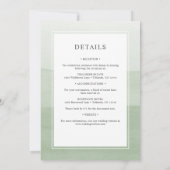 Invitation Sage Mariage moderne tout en un (Dos)