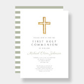 Invitation Sage moderne Grandes vertes traversent la première