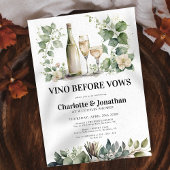 Invitation Sage & Or Elégant Verdure Couples Douche