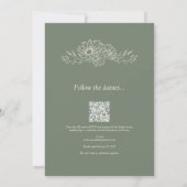 Invitation Sage QR Code Jardin Botanique Tout En Un 2 Mariage (Dos)