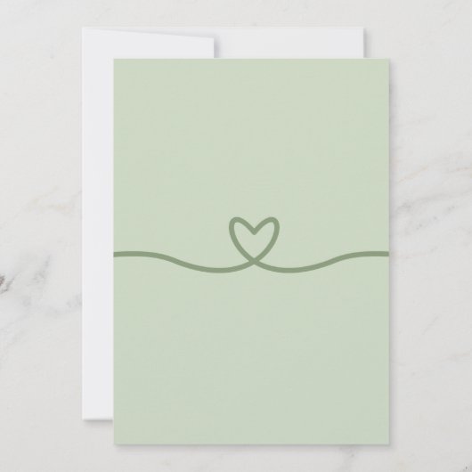 Invitation Sage Retro Funky Disco Mariage - Bold Modern Fun (Dos)