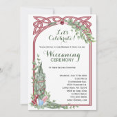 Invitation Sage & Rose Herbal Crystal Bouquet Baby Wiccaning (Devant)