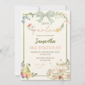 Invitation Sage Rose Marché des Fermiers Let's Par Tea Annive (Devant)