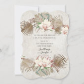 Invitation Sage Tropical Orchid Floral Soyez ma servante (Dos)