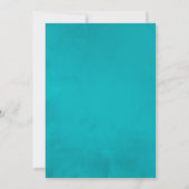 Invitation Sage - Turquoise et citron Baptême tropical (Dos)