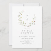 Invitation Sage Vert Fleur Sauvage Rustique Bohème Enterremen (Devant)
