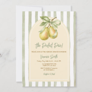 Invitation Sage Vert La Mariée Parfaite Paire de Poire Fête d