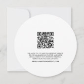 Invitation Sage vert minimum mariage Enregistrer la date (Dos)