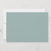 Invitation Sage Vert Moderne Script Oh Baby Shower (Dos)
