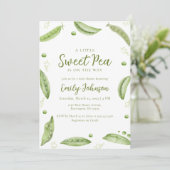 Invitation Sage Vert Vert Vert Vert Vert Pois Doux Dans Baby  (Debout devant)