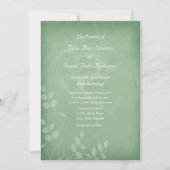Invitation Sage Vert Vintage (Devant)