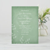 Invitation Sage Vert Vintage (Debout devant)