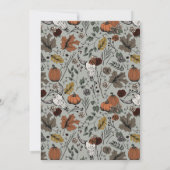 Invitation Sage Western Thanksgiving Cow Skull Fall Harvest (Dos)