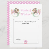 Invitation Sagesse de la Sirène Baby Shower Bébé Brun Sous l' (Devant / Derrière)