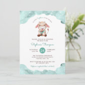 Invitation Sagittaire céleste Astrologie Baby shower des sign (Debout devant)