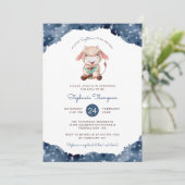 Invitation Sagittaire céleste Astrologie Baby shower des sign (Debout devant)
