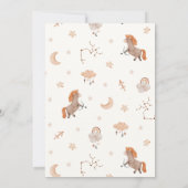 Invitation Sagittari baby shower du signe Zodiac (Dos)