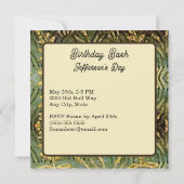 Invitation Sagittarius Horoscope Zodiac Art médiéval Annivers (Dos)