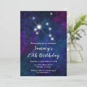 Invitation Sagittarius Zodiac Constellation fête d'anniversai (Debout devant)