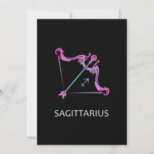 Invitation Sagittarius Zodiac Signe L'Archer Cadeau Anniversa
