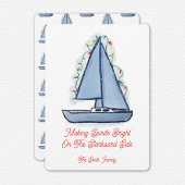 Invitation Sailboat Christmas Card