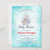 Invitation Sailor, Ahoy C'est un petit Baby shower de mer (Devant)