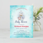 Invitation Sailor, Ahoy C'est un petit Baby shower de mer (Debout devant)