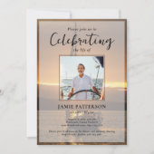 Invitation Sailor Captain Celebration of Life Photo Funeral (Devant)