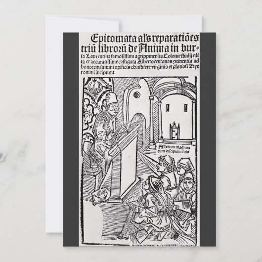 Invitation Saint Albertus Magnus Docteur de l'Église (Devant)