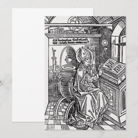 Invitation Saint Ambrose de Milan (Devant / Derrière)