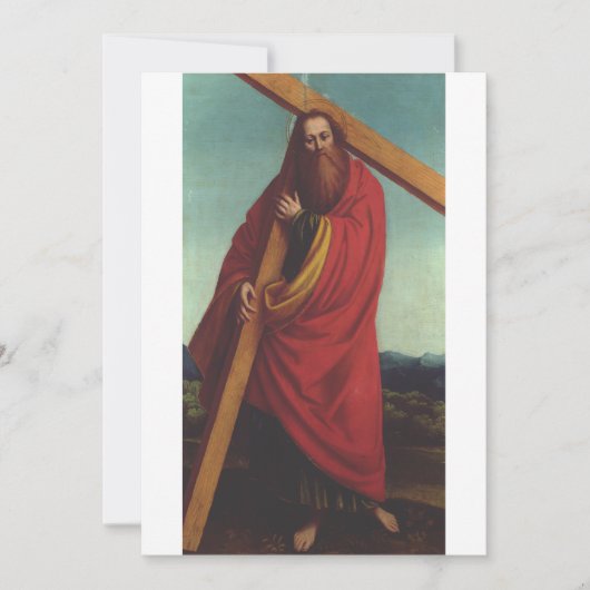 Invitation Saint Andrew l'apôtre martyr (Devant)