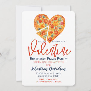 Invitation Saint Anniversaire Pizza