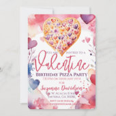 Invitation Saint Anniversaire Pizza (Devant)
