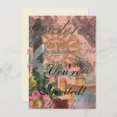 Invitation saint augustine florida voyage art antique (Devant / Derrière)