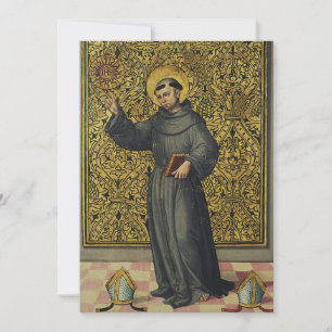 Invitation Saint Bernardin de Sienne Art de style Renaissance