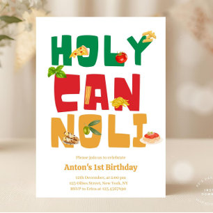 Invitation Saint Cannoli Pizza Italie Anniversaire