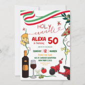 Invitation Saint Cannoli Pizza Vin italien 50e anniversaire (Devant)