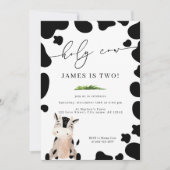 Invitation Saint Cow Country Farm Boy's Birthday (Devant)